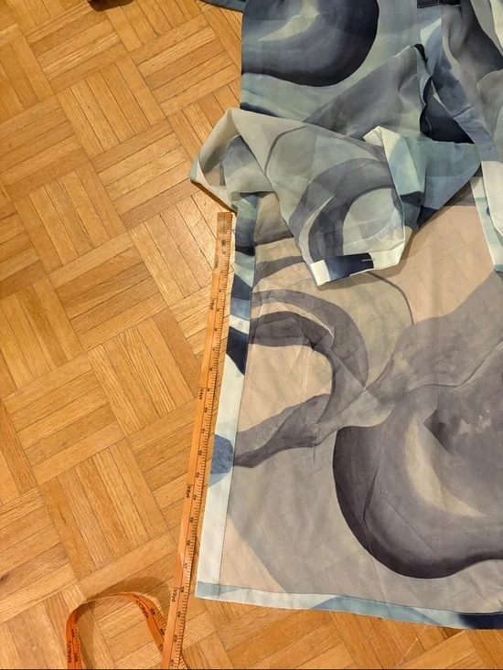 Light Blue Wave-Print Shirt Dress - Women - Picture 5 of 15